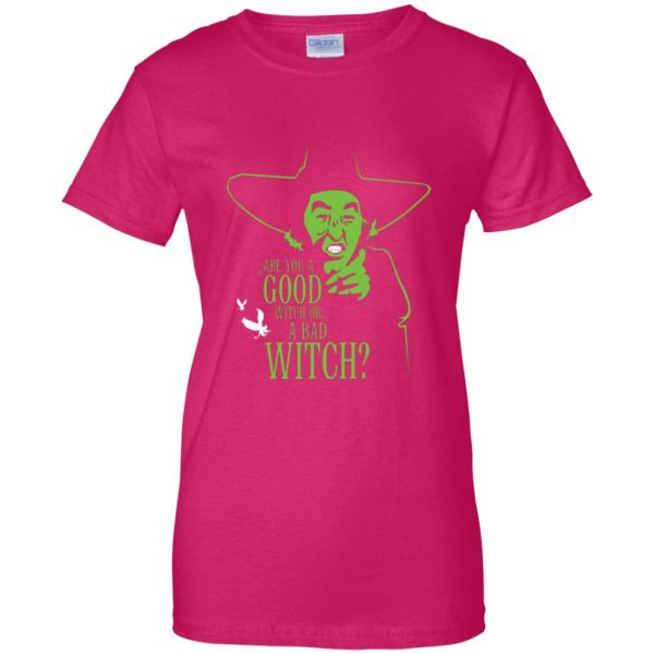 wicked witch womens t shirt - lady t shirt - pink heliconia