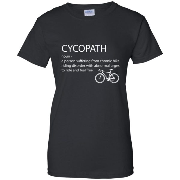 Cycopath Noun womens t shirt - lady t shirt - black