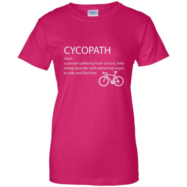 Cycopath Noun womens t shirt - lady t shirt - pink heliconia