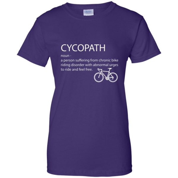 Cycopath Noun womens t shirt - lady t shirt - purple