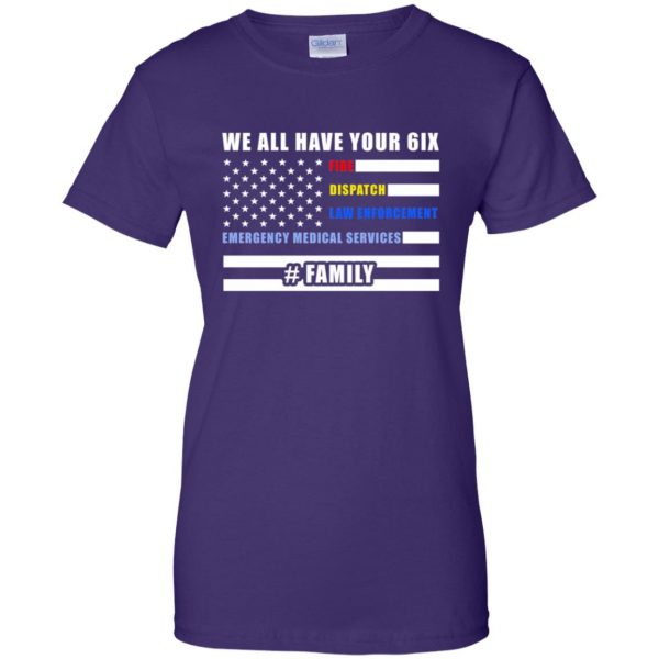 we got your six womens t shirt - lady t shirt - purple