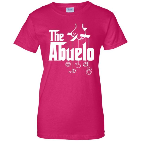 abuelo womens t shirt - lady t shirt - pink heliconia