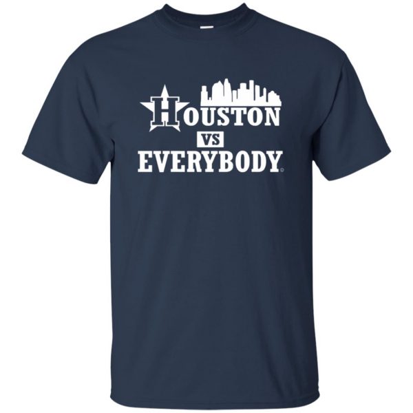 houston vs everybody t shirt - navy blue
