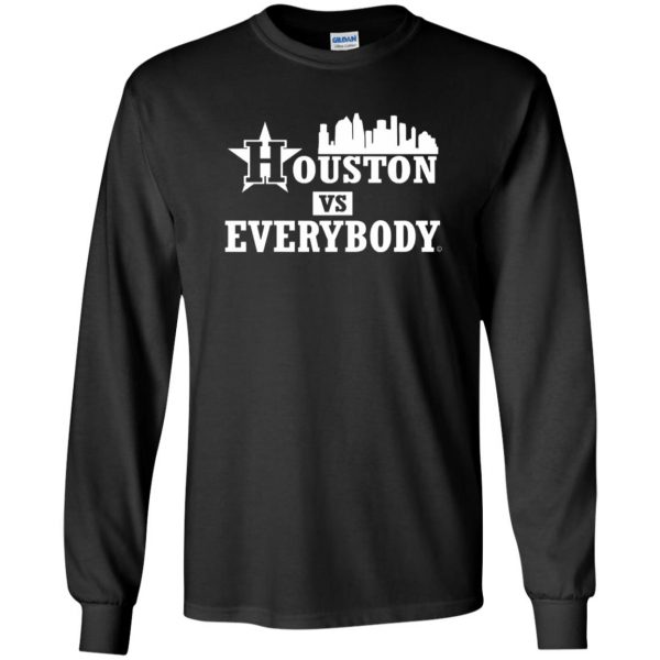 houston vs everybody long sleeve - black