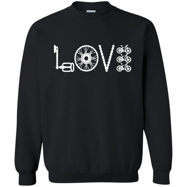 i love cycling t shirt sweatshirt - black