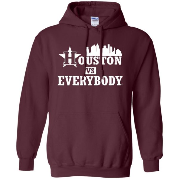 houston vs everybody hoodie - maroon