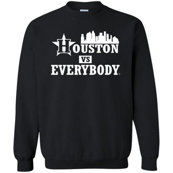 houston vs everybody sweatshirt - black