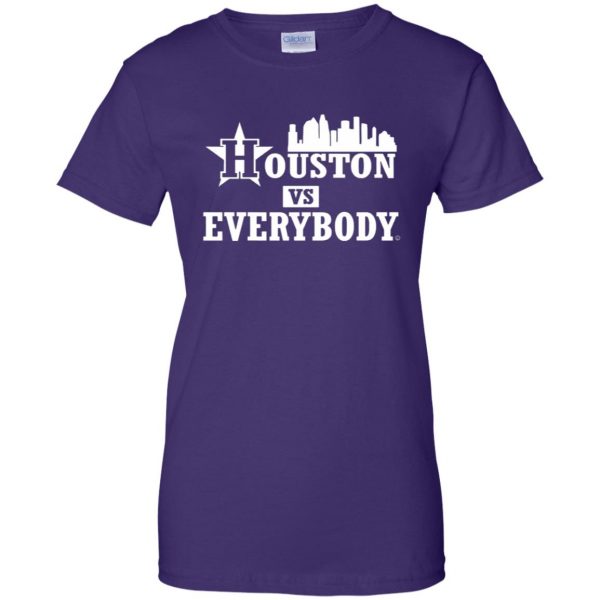 houston vs everybody womens t shirt - lady t shirt - purple
