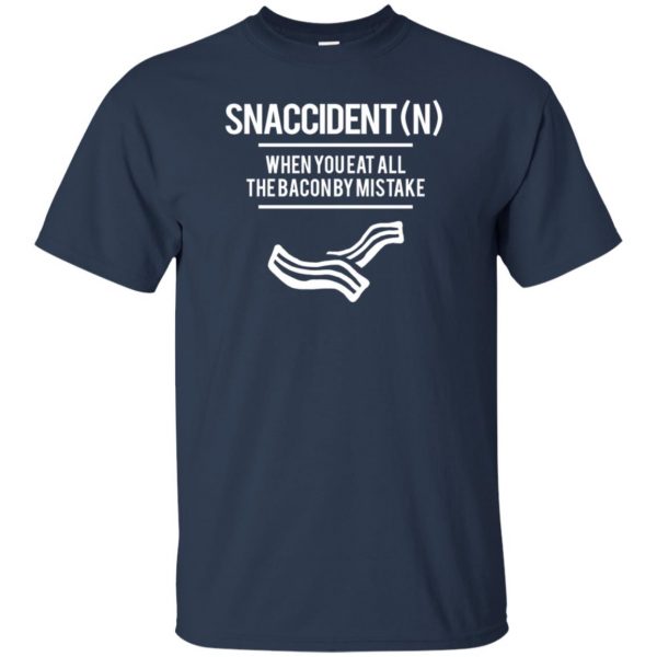 snaccident t shirt - navy blue