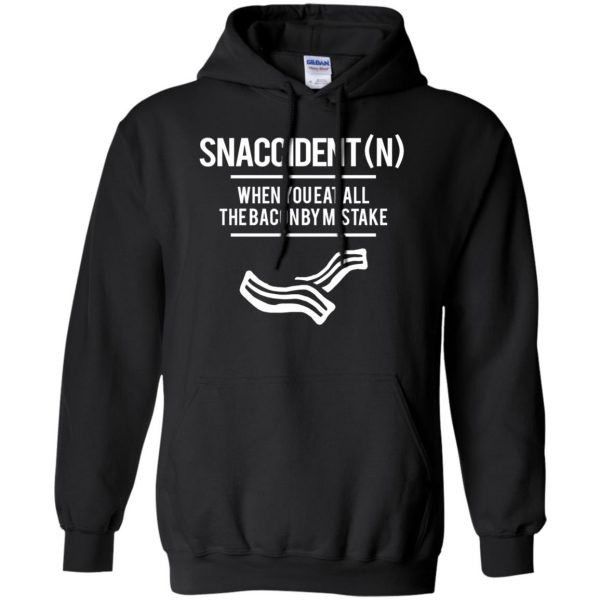 snaccident hoodie - black