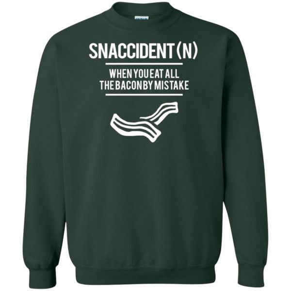 snaccident sweatshirt - forest green