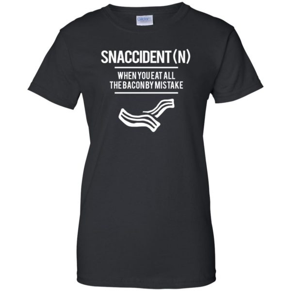 snaccident womens t shirt - lady t shirt - black