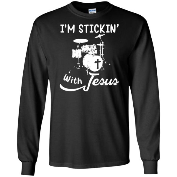 stick with jesus long sleeve - black