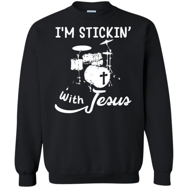 stick with jesus sweatshirt - black
