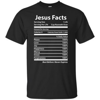 jesus facts shirt - black