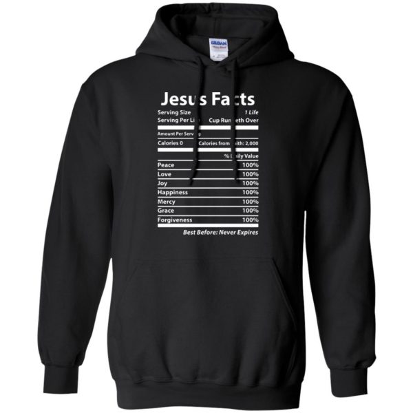 jesus facts hoodie - black