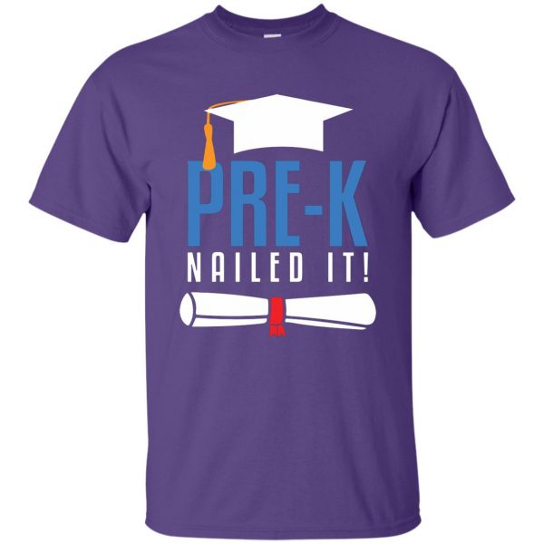 kindergarten nailed it kids t shirt - purple