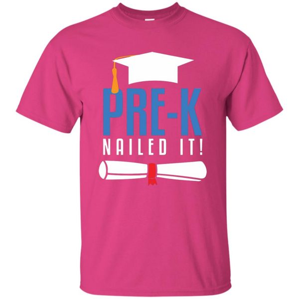 kindergarten nailed it kids t shirt - pink heliconia