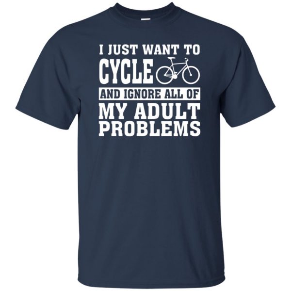 I just want to cycle t shirt - navy blue