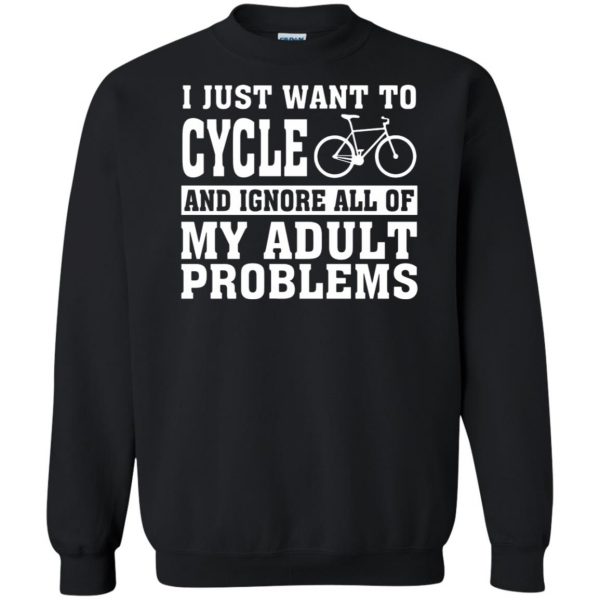 I just want to cycle sweatshirt - black