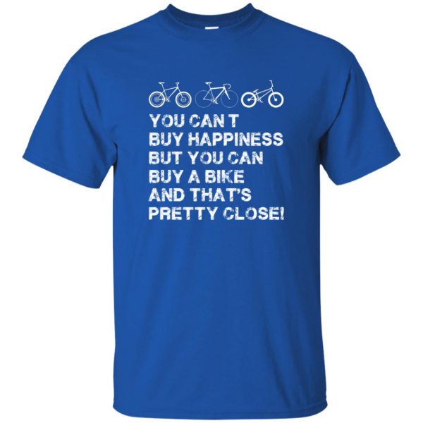 you can buy a bike t shirt - royal blue