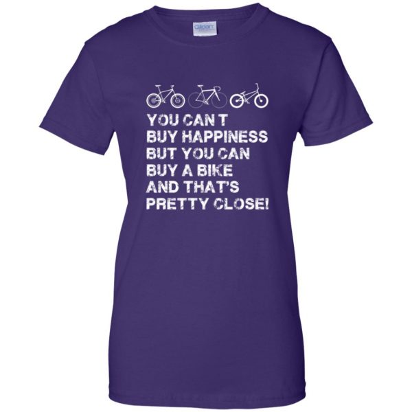 you can buy a bike womens t shirt - lady t shirt - purple