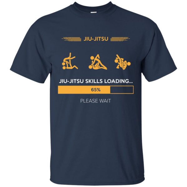 Jiu-Jitsu Skills Loading t shirt - navy blue
