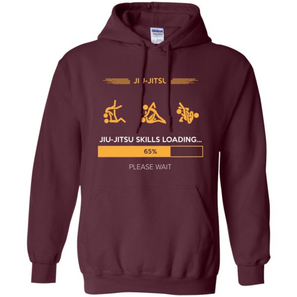 Jiu-Jitsu Skills Loading hoodie - maroon