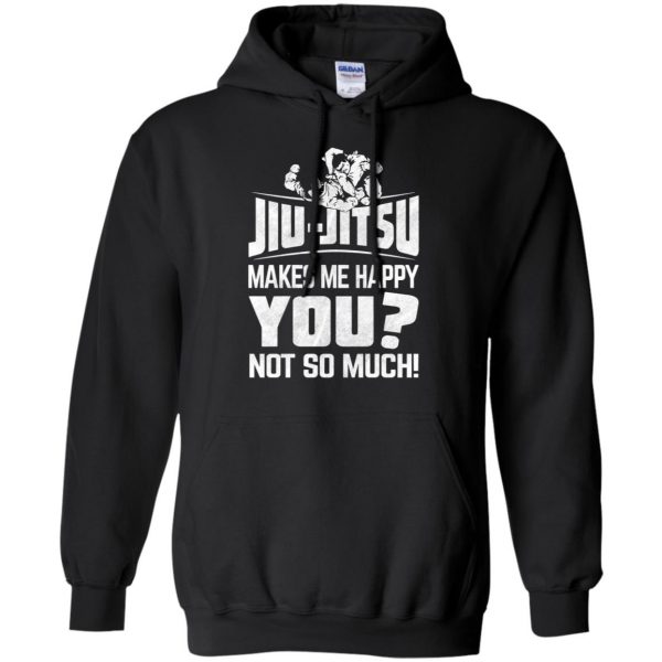 Jiu-Jitsu Makes Me Happy hoodie - black