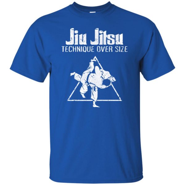 Jiu Jitsu Technique Over Size t shirt - royal blue