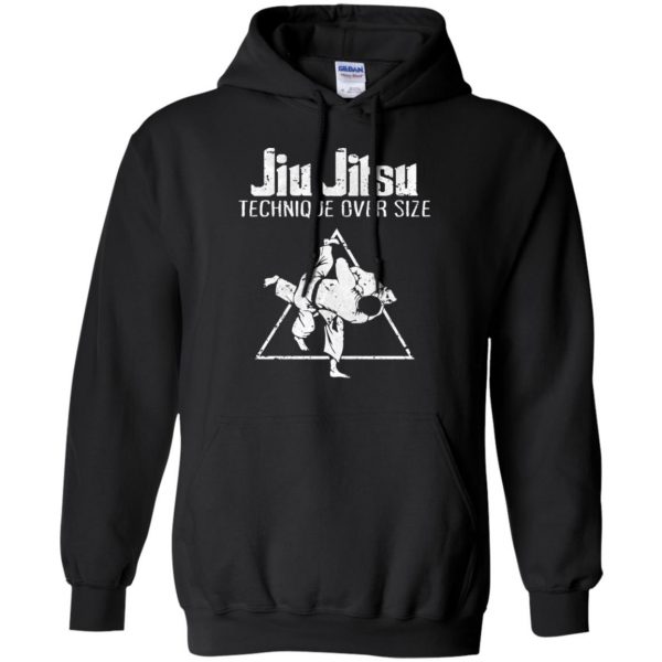 Jiu Jitsu Technique Over Size hoodie - black