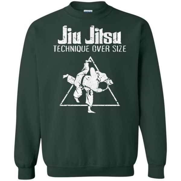 Jiu Jitsu Technique Over Size sweatshirt - forest green
