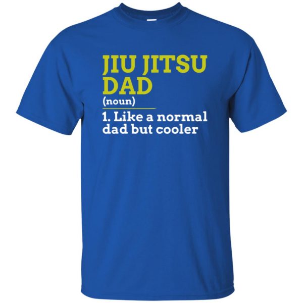 Jiu Jitsu Dad t shirt - royal blue