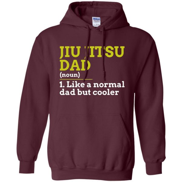 Jiu Jitsu Dad hoodie - maroon