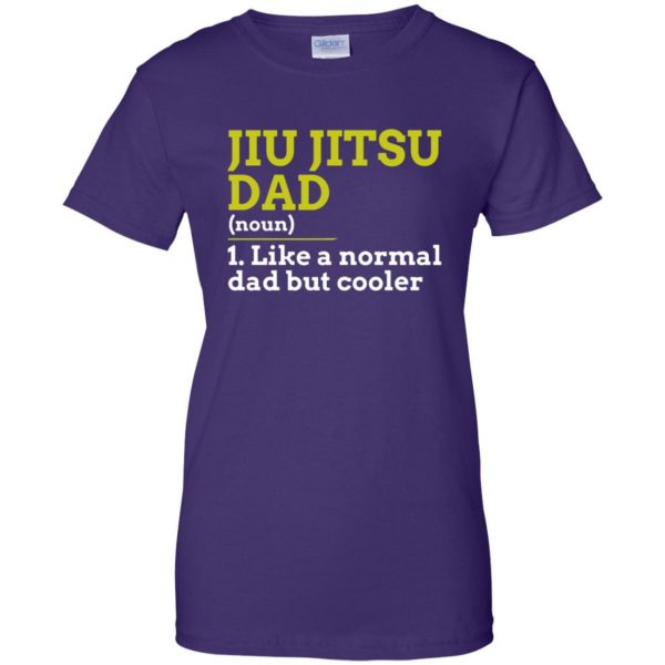 Jiu Jitsu Dad womens t shirt - lady t shirt - purple