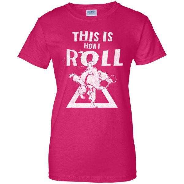 This is how i Roll womens t shirt - lady t shirt - pink heliconia