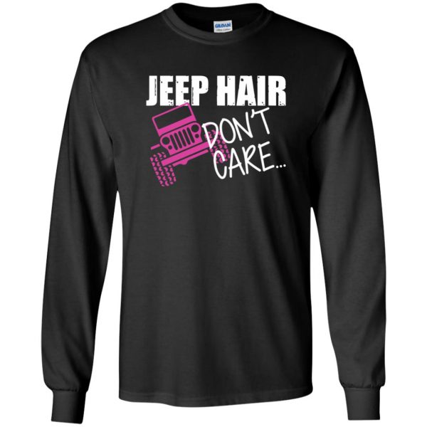 funny jeep t shirts long sleeve - black