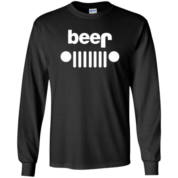 jeep beer shirts long sleeve - black