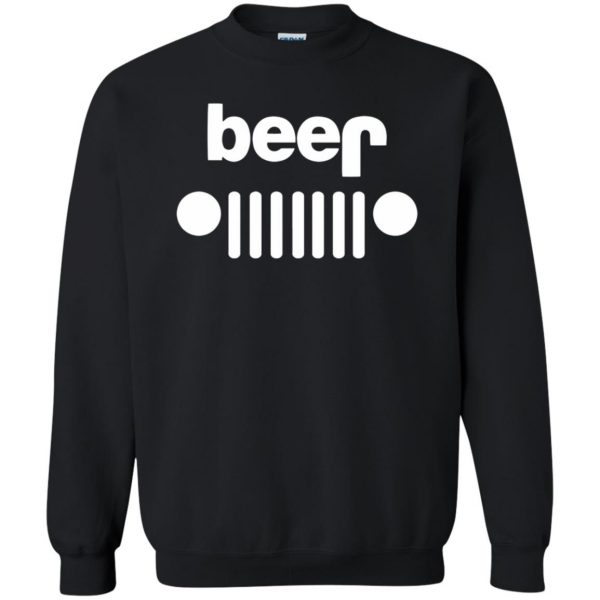 jeep beer shirts sweatshirt - black