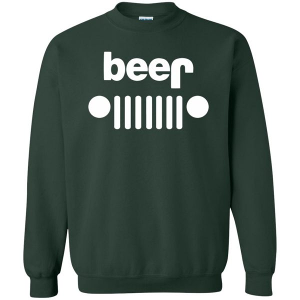 jeep beer shirts sweatshirt - forest green
