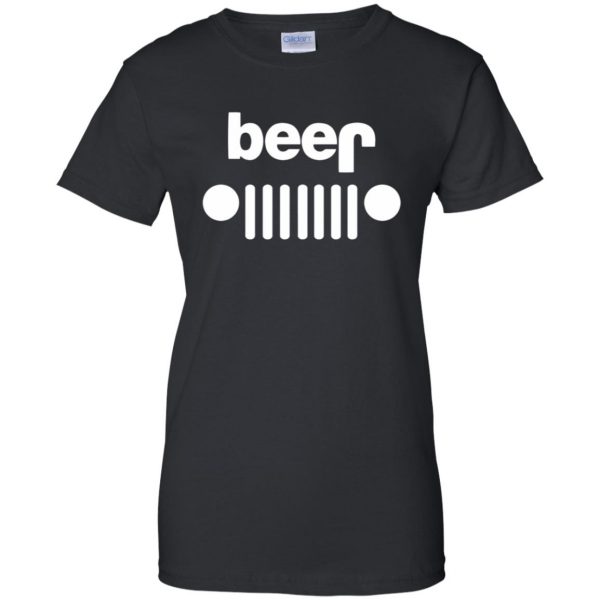 jeep beer shirts womens t shirt - lady t shirt - black