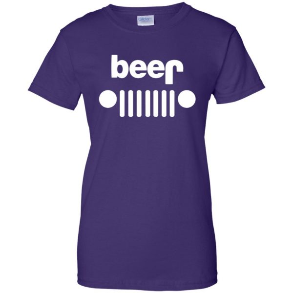 jeep beer shirts womens t shirt - lady t shirt - purple