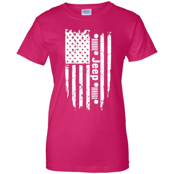 jeep cherokee shirts womens t shirt - lady t shirt - pink heliconia