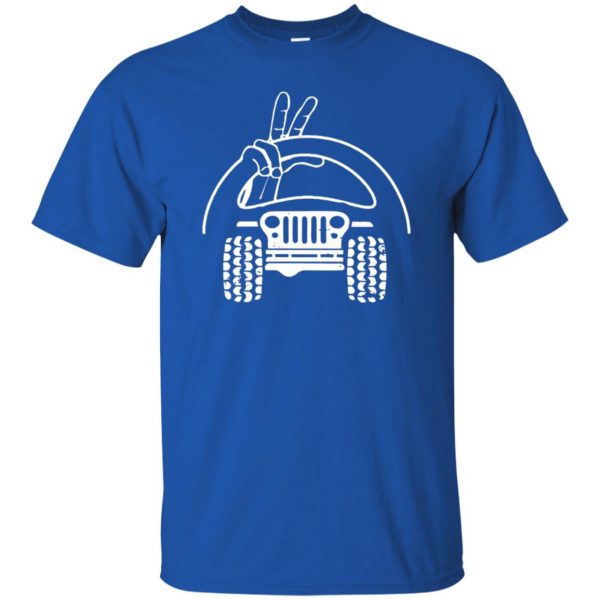 jeep wave shirt t shirt - royal blue