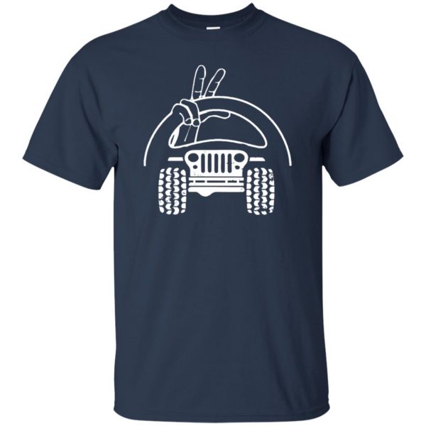 jeep wave shirt t shirt - navy blue