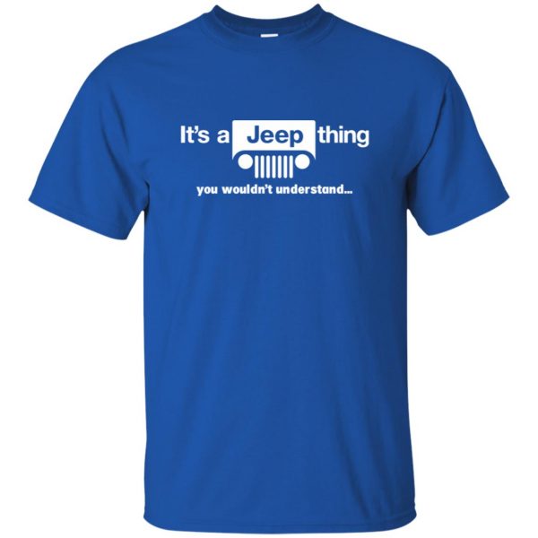 It's a Jeep thing t shirt - royal blue