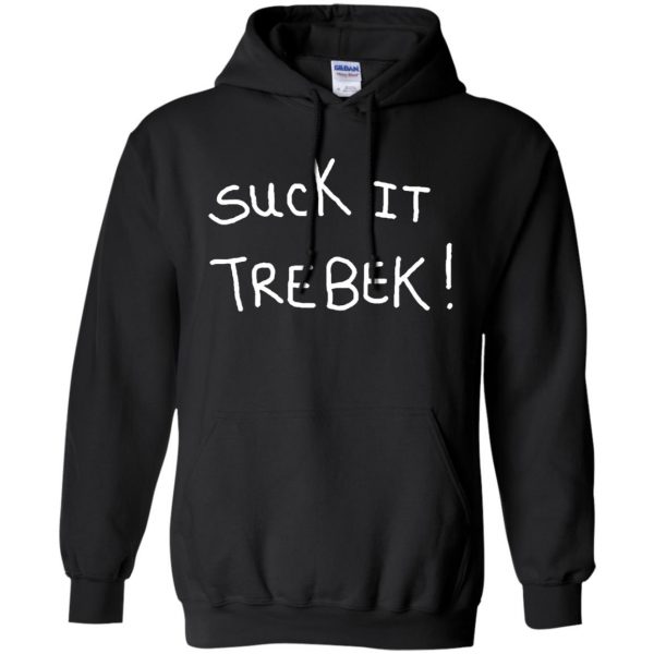 suck it trebek hoodie - black