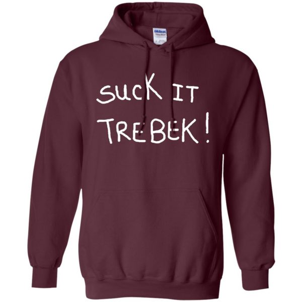 suck it trebek hoodie - maroon