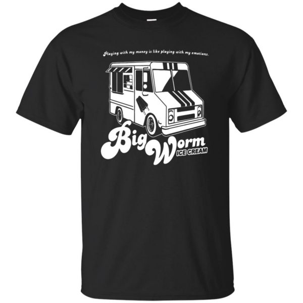 big worm t shirt - black