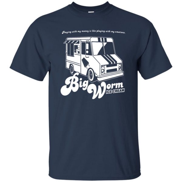 big worm t shirt - navy blue